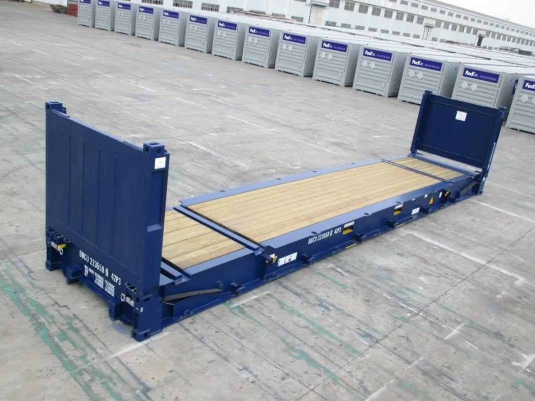 Container di spedizione flat rack da 40 piedi