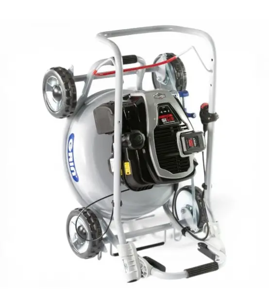 Rasaerba a benzina da 46 cm, con funzione mulching e irrorazione, senza sacco di raccolta erba, avviamento elettrico - GRIN HM46-INSTART