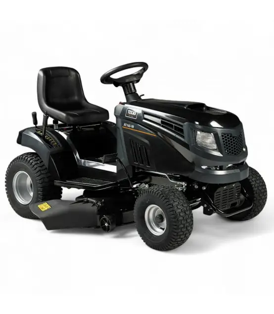 Trattorino rasaerba da 98 cm, 432 cc, con funzione mulching e scarico laterale.